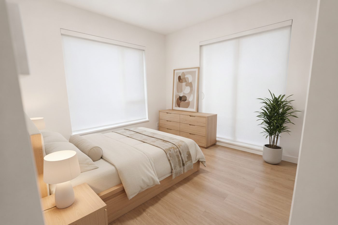 Bedroom — virtually staged